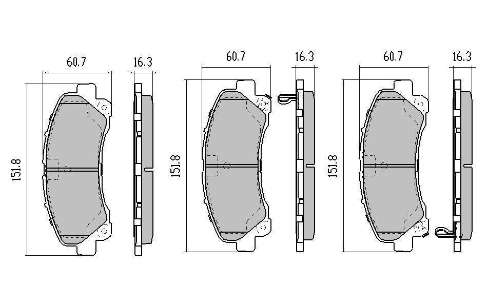 RDA GP Max Brake Pad Set Front RDB2033