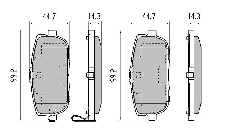 RDA GP Max Brake Pad Set Rear RDB2035