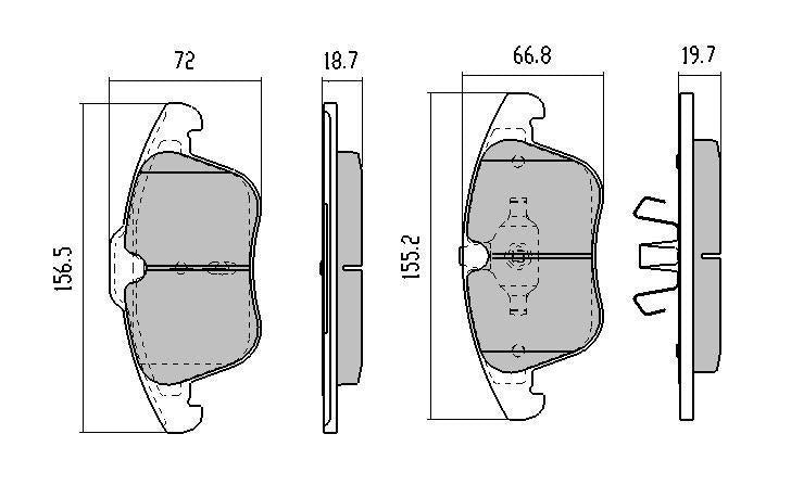 RDA GP Max Brake Pad Set Front RDB2038