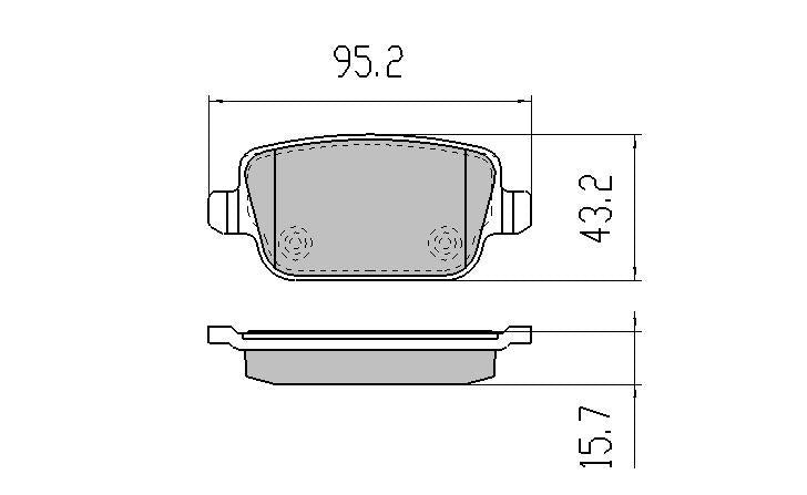 RDA Phantom Ceramic Brake Pad Set Rear RDC2039