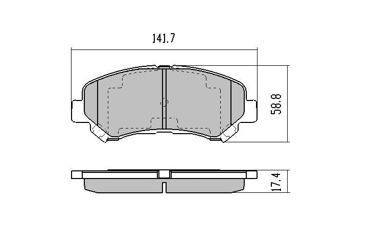 RDA Phantom Ceramic Brake Pad Set Front RDC2040