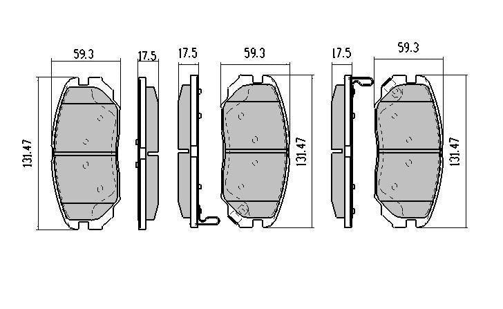 RDA GP Max Brake Pad Set Front RDB2045