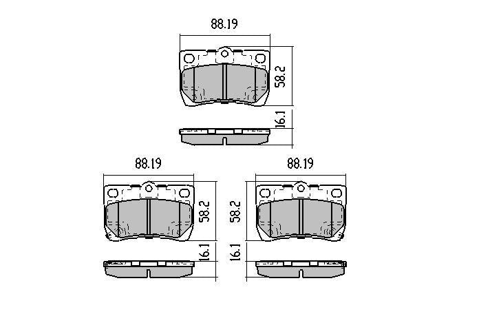 RDA Phantom Ceramic Brake Pad Set Rear RDC2048