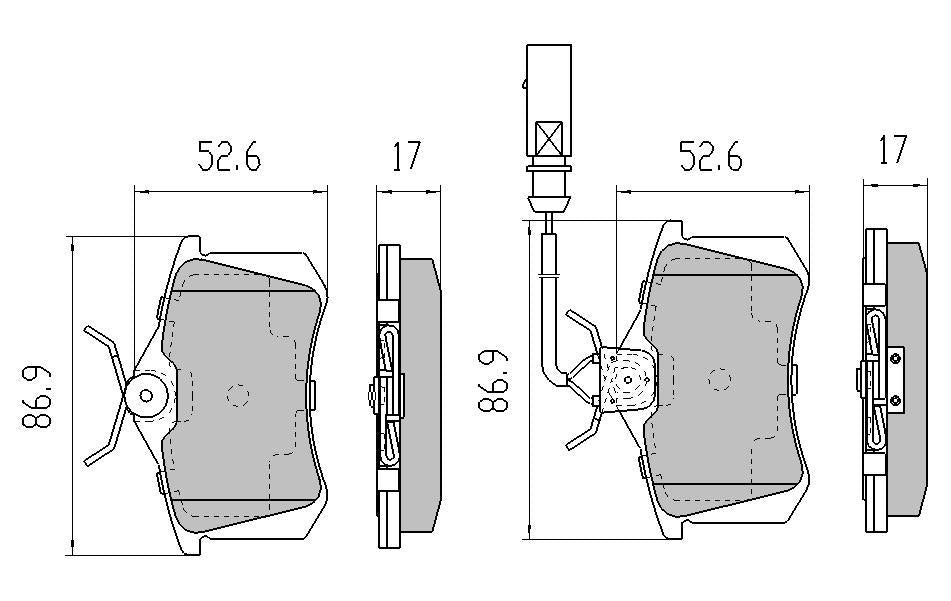 RDA GP Max Brake Pad Set Rear RDB2049