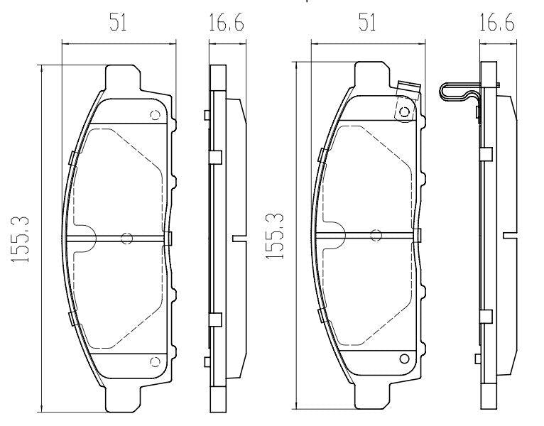 RDA Phantom Ceramic Brake Pad Set Front RDC2053