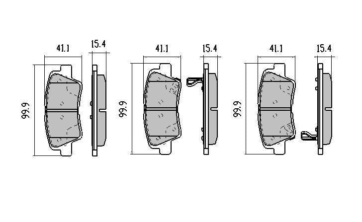 RDA Phantom Ceramic Brake Pad Set Rear RDC2054