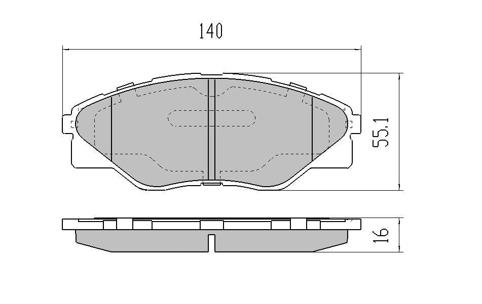 RDA GP Max Brake Pad Set Front RDB2057
