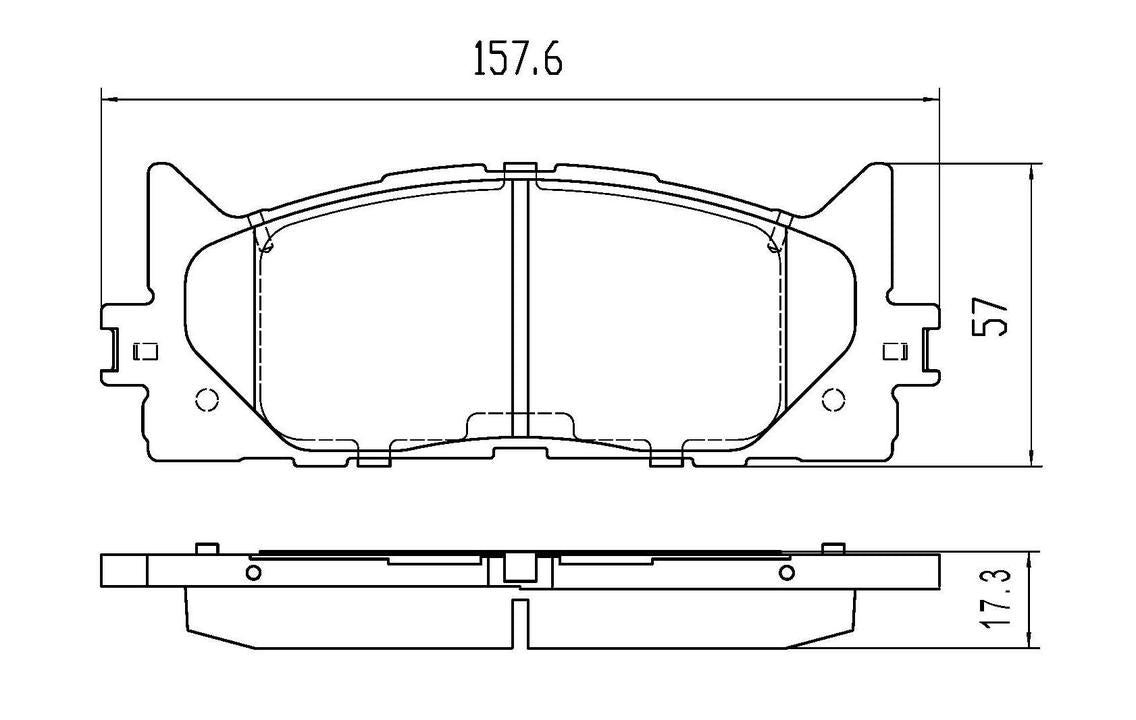 RDA GP Max Brake Pad Set Front RDB2061