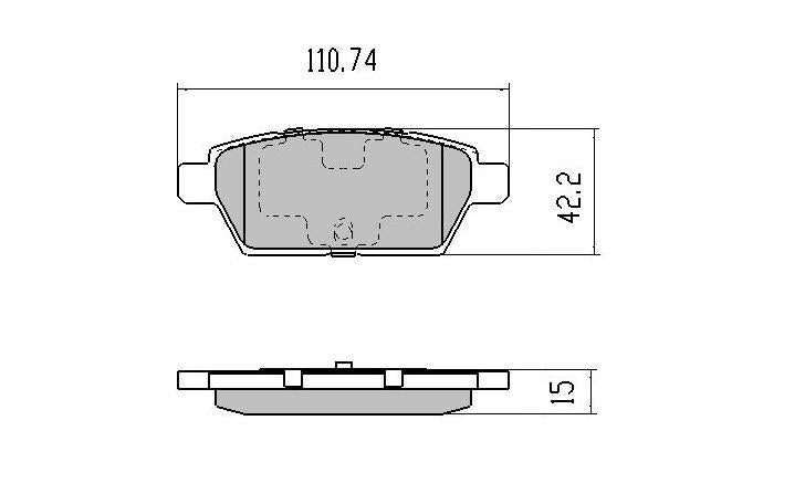 RDA Phantom Ceramic Brake Pad Set Rear RDC2064