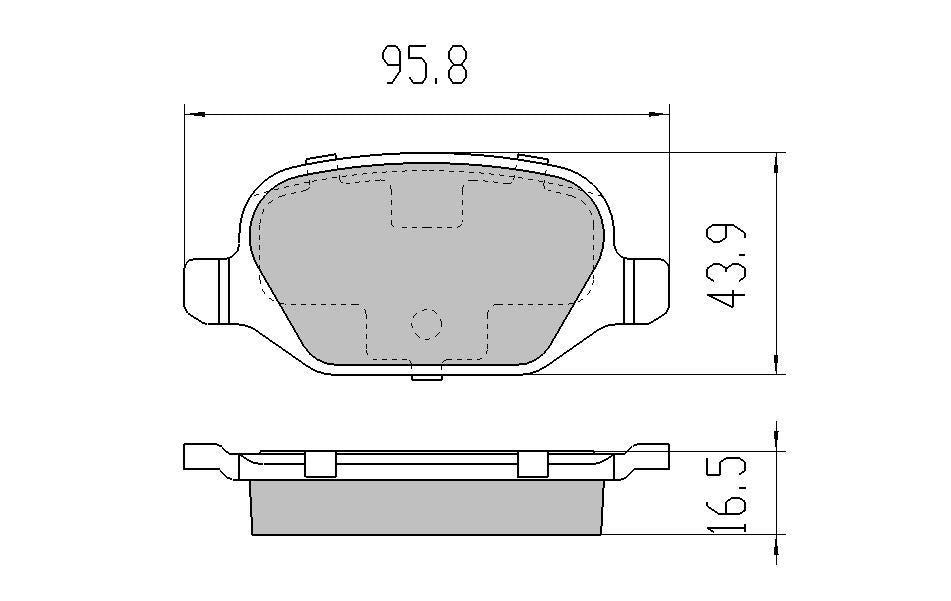 RDA Phantom Ceramic Brake Pad Set Rear RDC2089