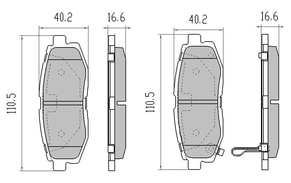 RDA GP Max Brake Pad Set Rear RDB2092