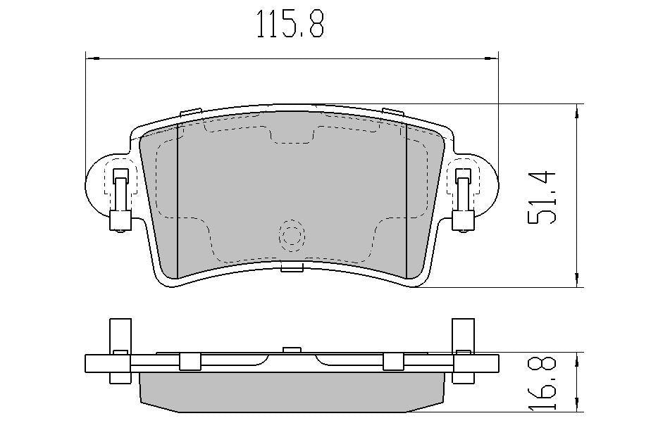 RDA Phantom Ceramic Brake Pad Set Rear RDC2096