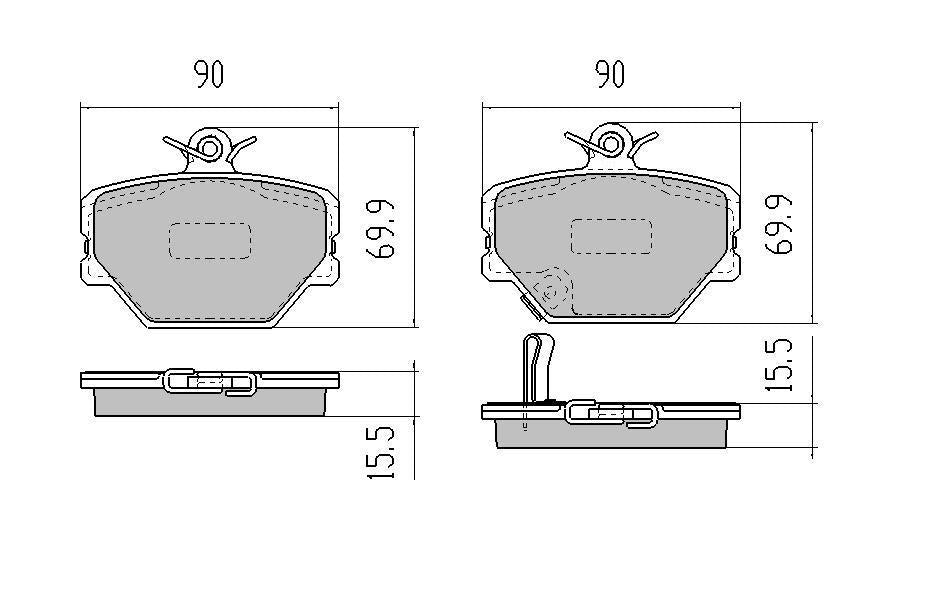 RDA GP Max Brake Pad Set Front RDB2104