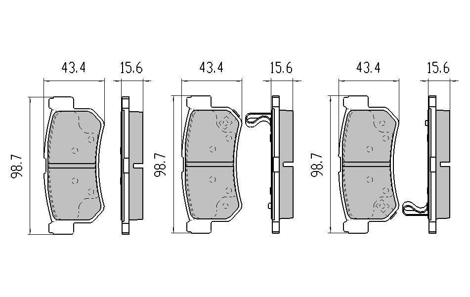RDA GP Max Brake Pad Set Rear RDB2114