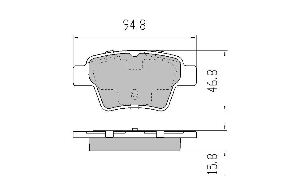RDA GP Max Brake Pad Set Rear RDB2115