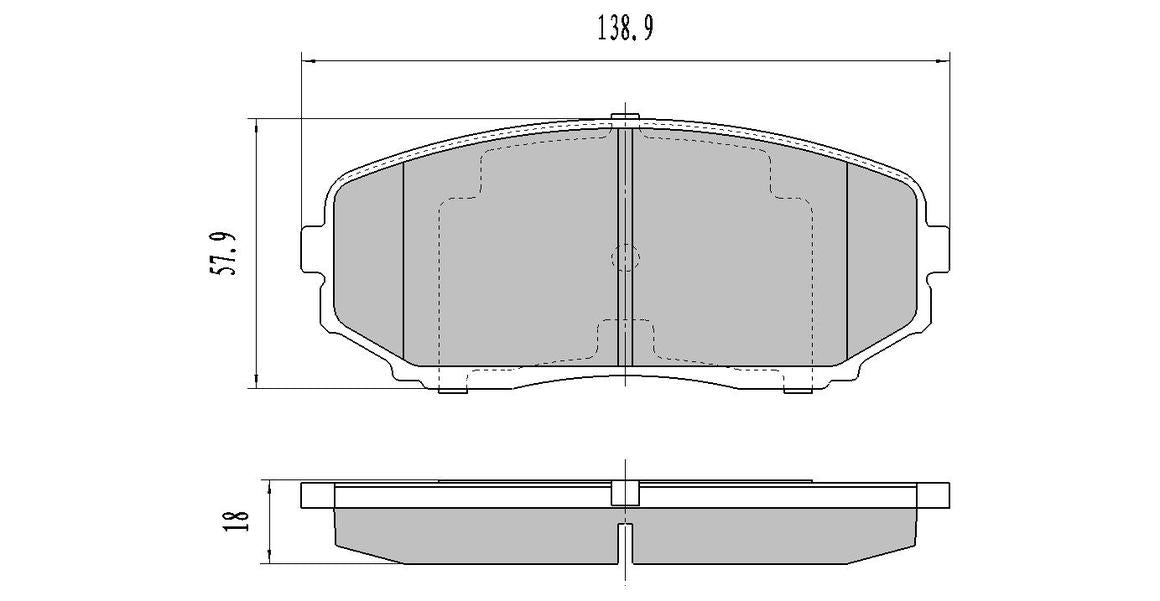 RDA GP Max Brake Pad Set Front RDB2116