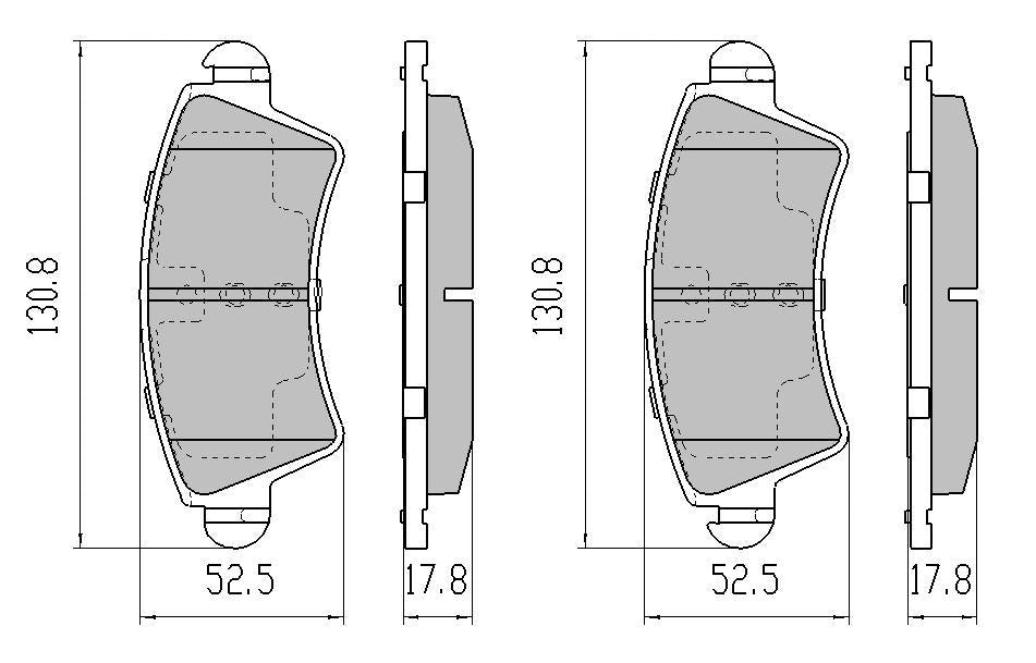 RDA GP Max Brake Pad Set Front RDB2123
