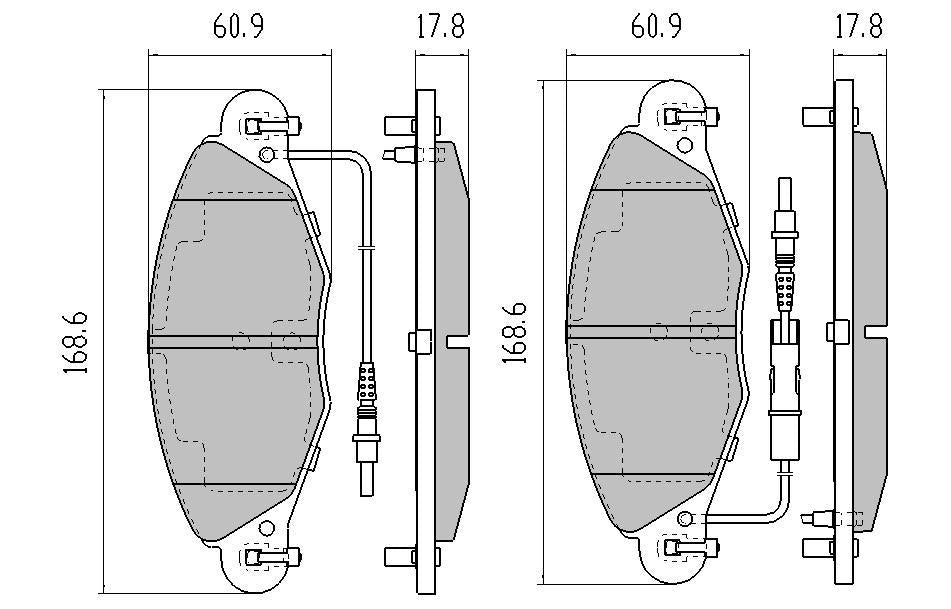 RDA GP Max Brake Pad Set Front RDB2127
