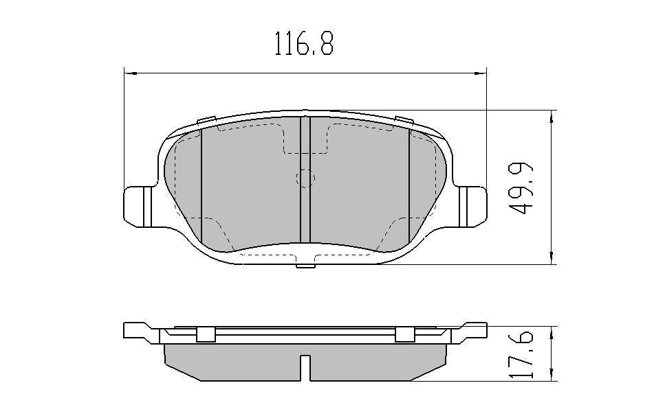 RDA GP Max Brake Pad Set Rear RDB2129