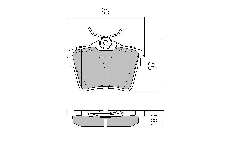 RDA GP Max Brake Pad Set Rear RDB2133