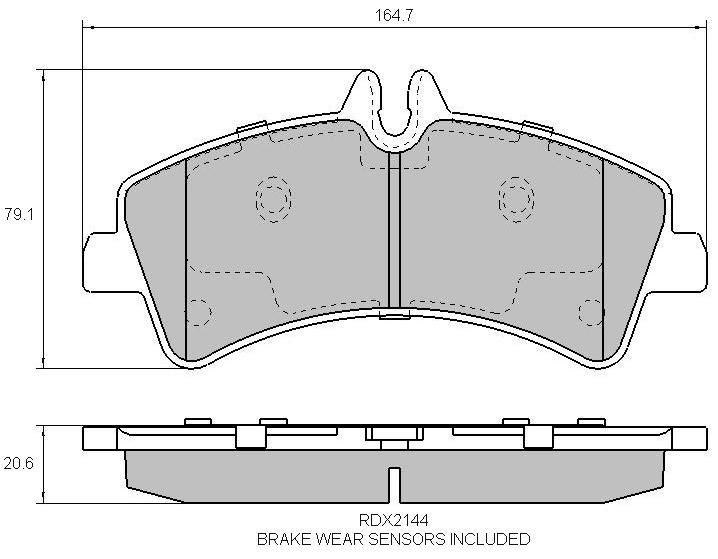 RDA GP Max Brake Pad Set Front/Rear RDB2144