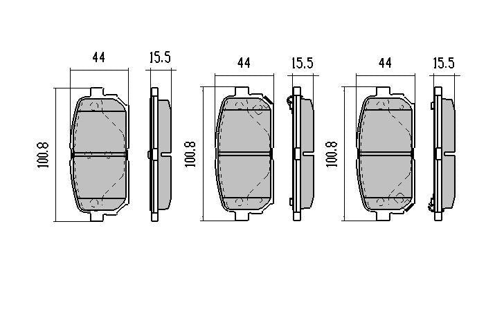 RDA GP Max Brake Pad Set Rear RDB2166