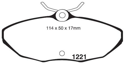 RDA GP Max Brake Pad Set Rear RDB2167