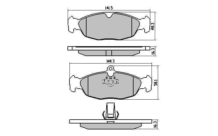 RDA GP Max Brake Pad Set Rear RDB2168