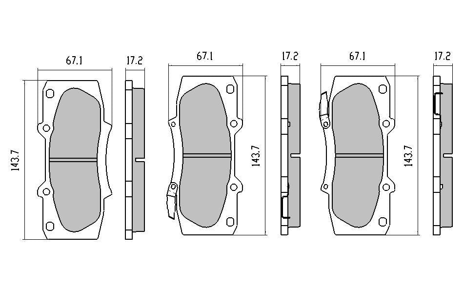 RDA Phantom Ceramic Brake Pad Set Front RDC2171