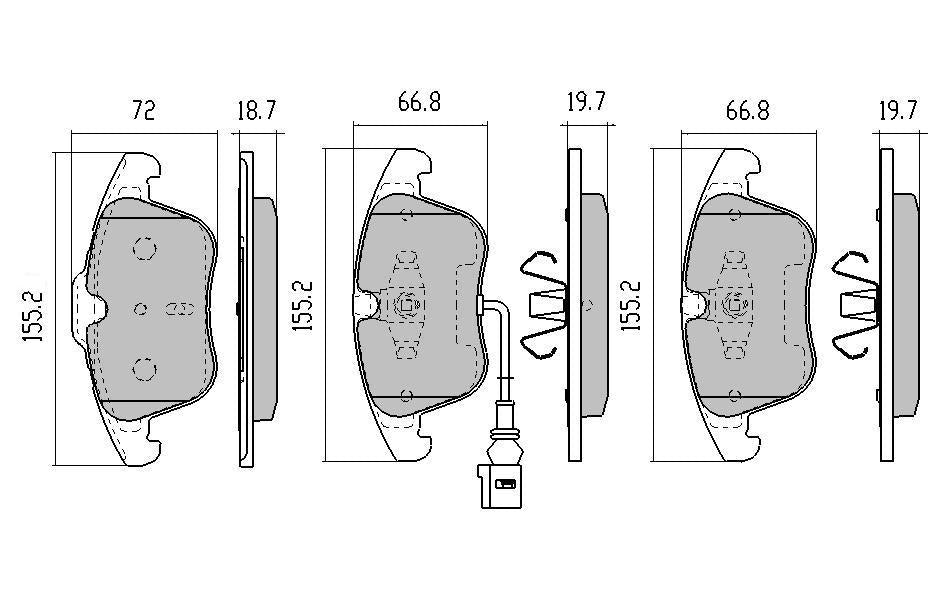 RDA GP Max Brake Pad Set Front RDB2174