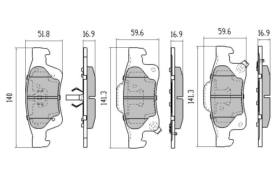 RDA GP Max Brake Pad Set Rear RDB2178