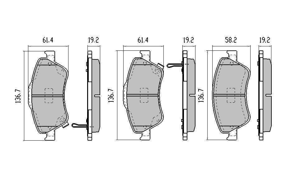 RDA GP Max Brake Pad Set Front RDB2182