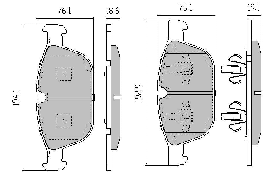 RDA Phantom Ceramic Brake Pad Set Front RDC2198