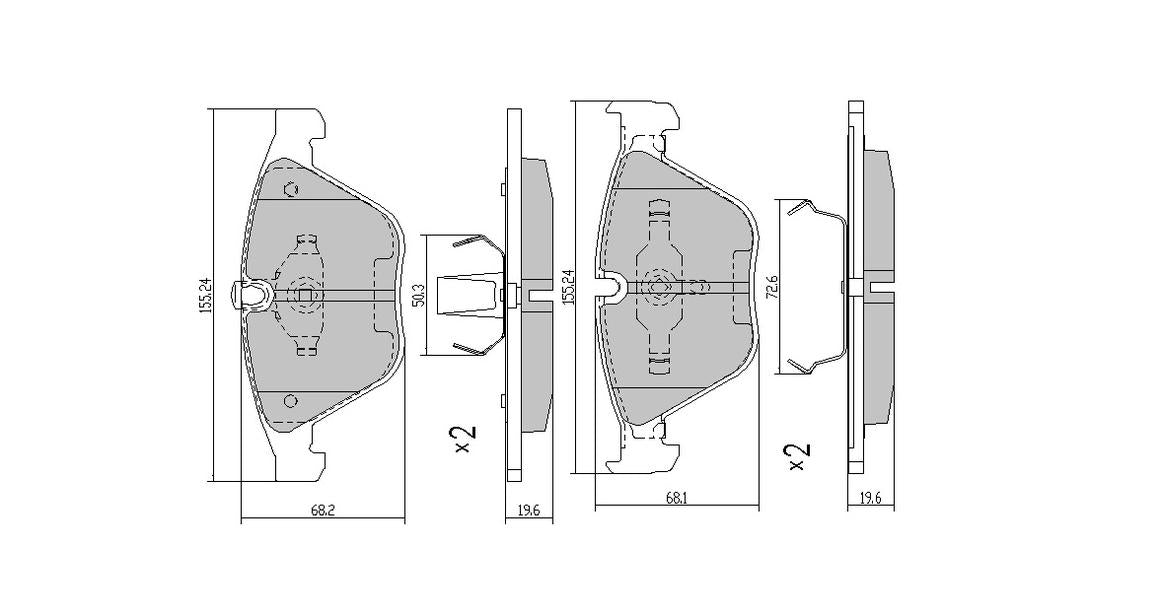 RDA Phantom Ceramic Brake Pad Set Front RDC2218