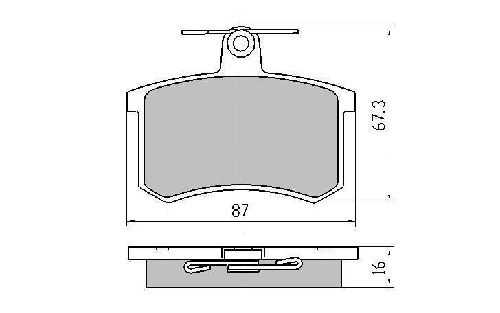 RDA GP Max Brake Pad Set Rear RDB222
