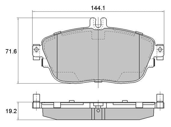 RDA Phantom Ceramic Brake Pad Set Front RDC2229