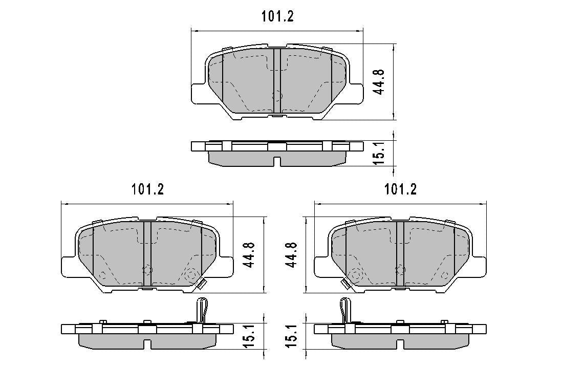 RDA GP Max Brake Pad Set Rear RDB2231