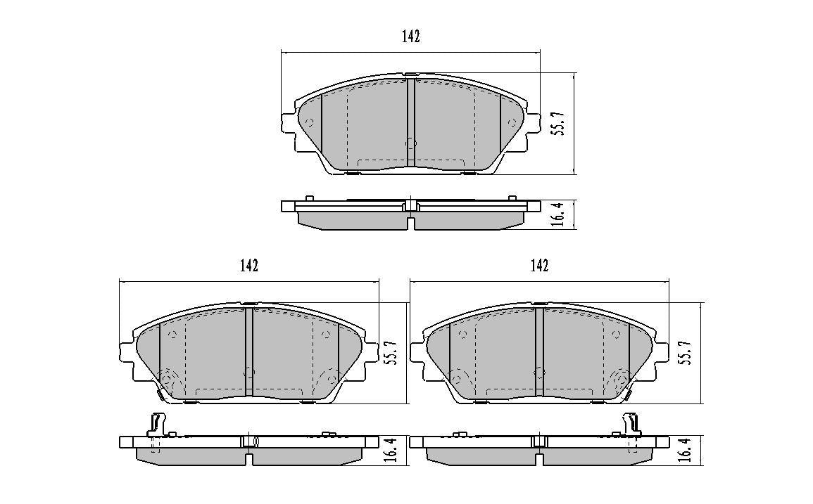RDA Phantom Ceramic Brake Pad Set Front RDC2232