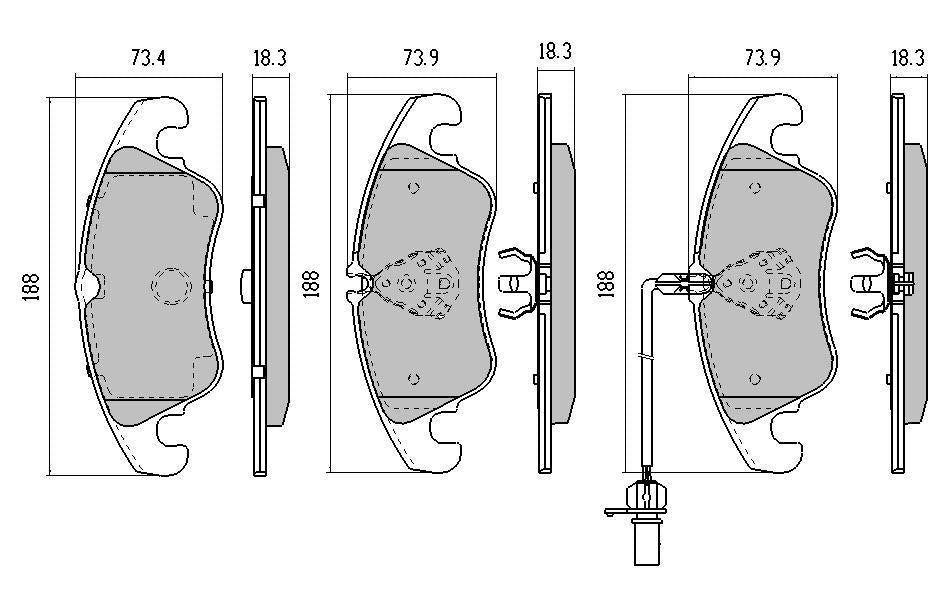 RDA Phantom Ceramic Brake Pad Set Front RDC2242