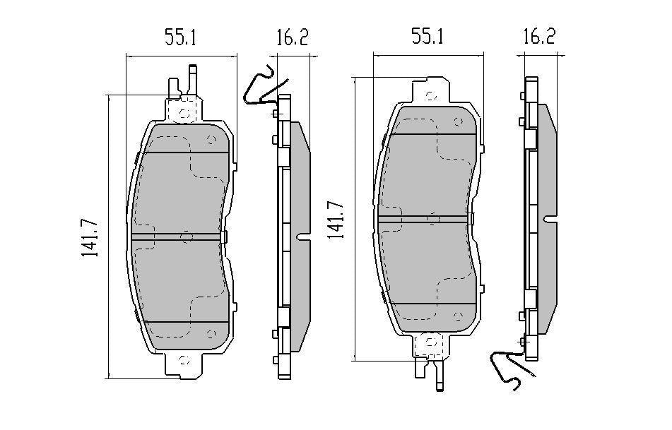 RDA GP Max Brake Pad Set Front RDB2244