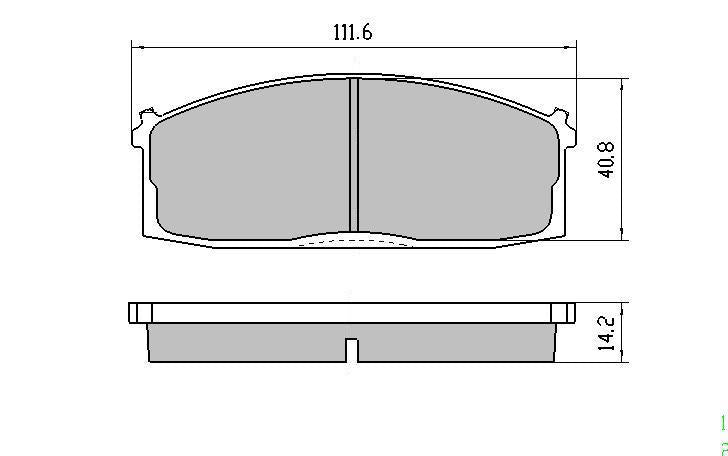 RDA GP Max Brake Pad Set Front RDB225