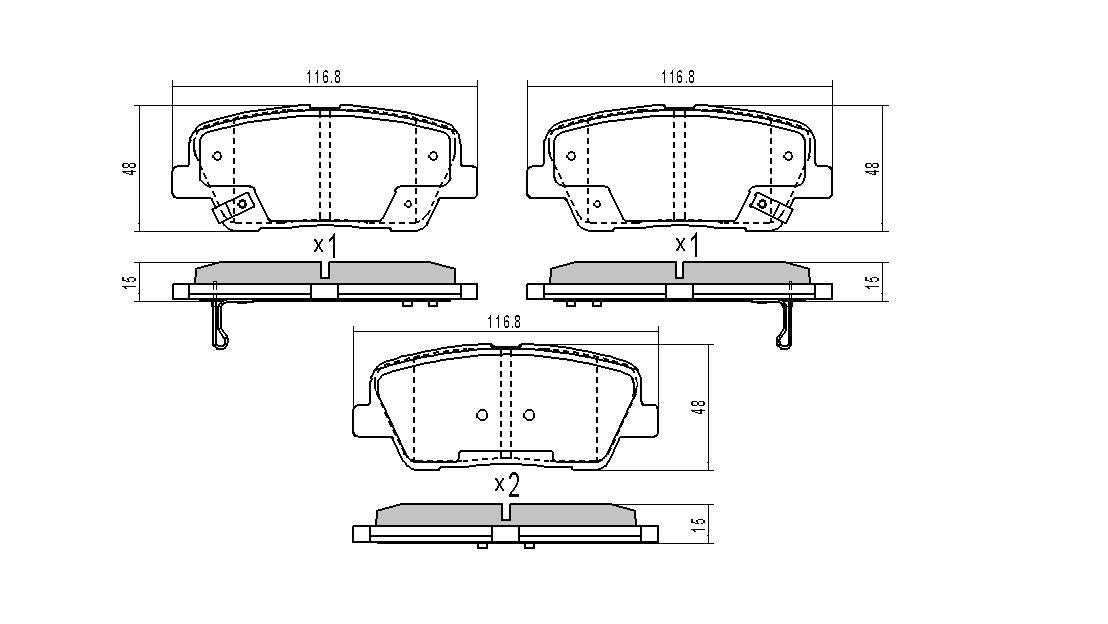 RDA Phantom Ceramic Brake Pad Set Rear RDC2257