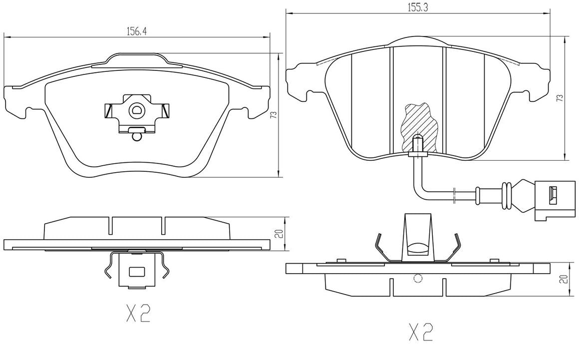 RDA Phantom Ceramic Brake Pad Set Front RDC2259