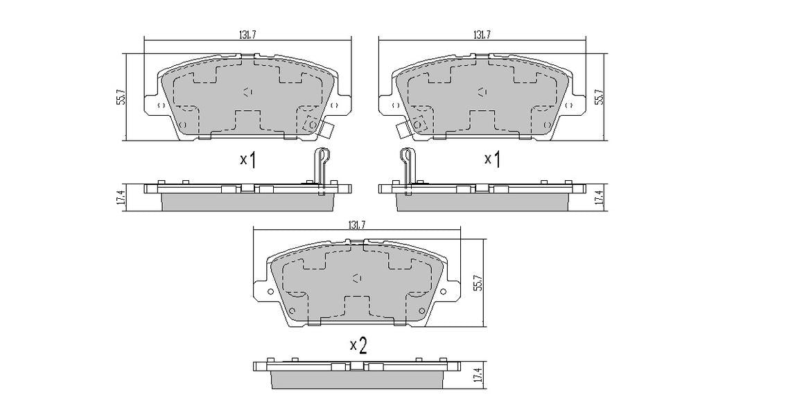 RDA GP Max Brake Pad Set Front RDB2260
