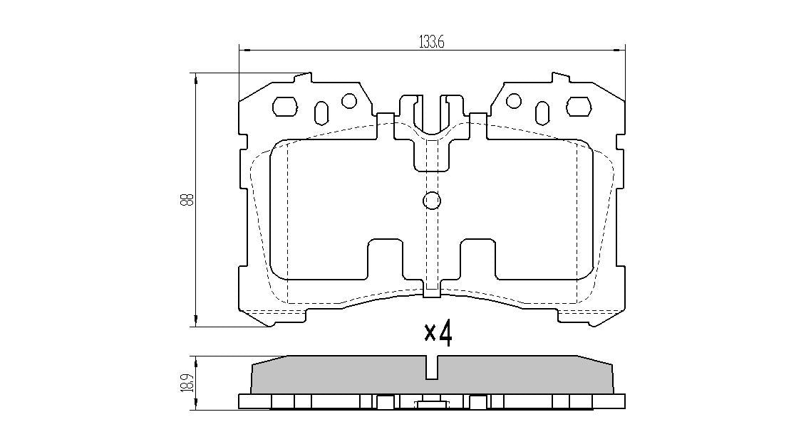 RDA GP Max Brake Pad Set Front RDB2277