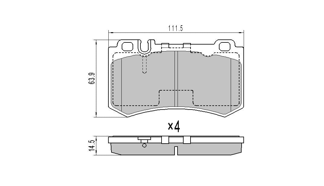 RDA GP Max Brake Pad Set Rear RDB2284