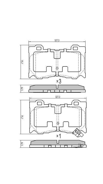 RDA Phantom Ceramic Brake Pad Set Front RDC2287