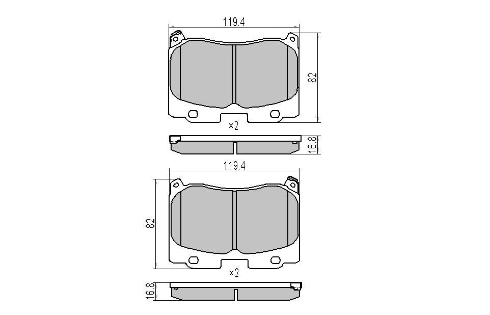 RDA Phantom Ceramic Brake Pad Set Front RDC2289
