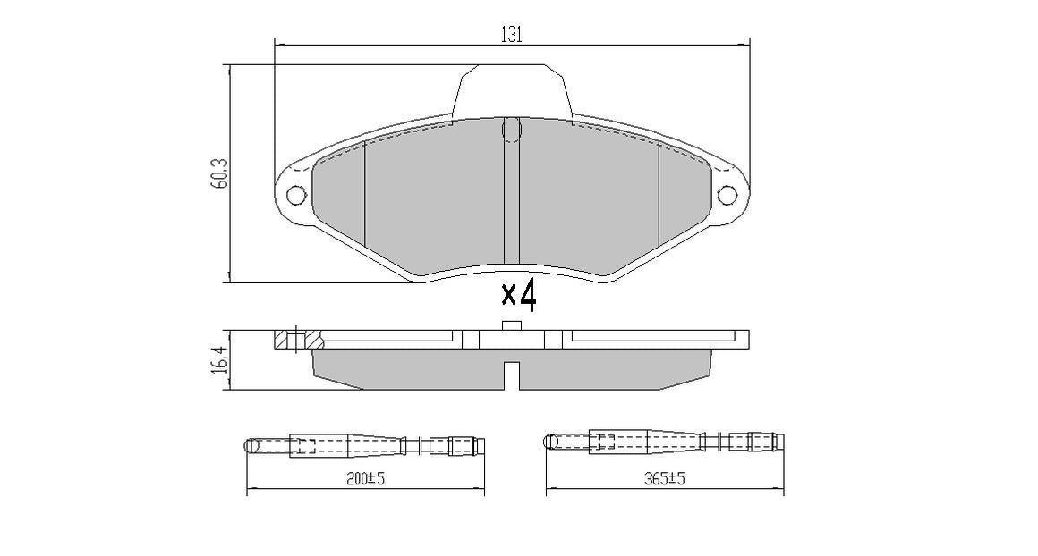 RDA GP Max Brake Pad Set Front RDB2368