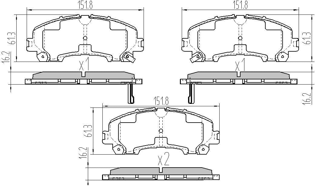 RDA Phantom Ceramic Brake Pad Set Front RDC2380